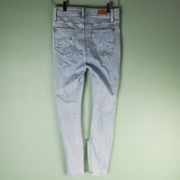 Judy Blue Womens Distressed High Rise Tummy Control Top Skinny Jeans Size 26 - Picture 2 of 8